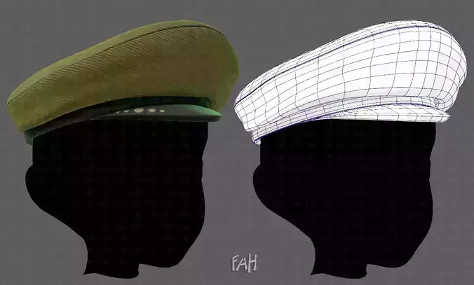 Cap V05 Low-poly 3D model