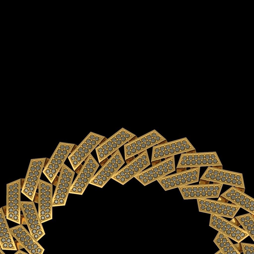 cuban link 3D print model_5