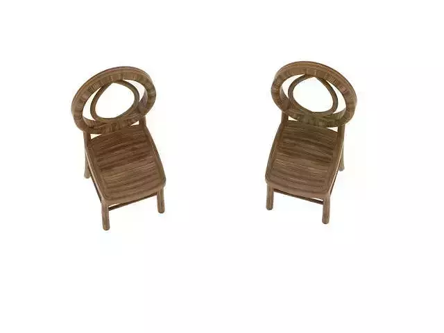 Wooden Chair 3d Model 3dm stl file Render Image 3D print model