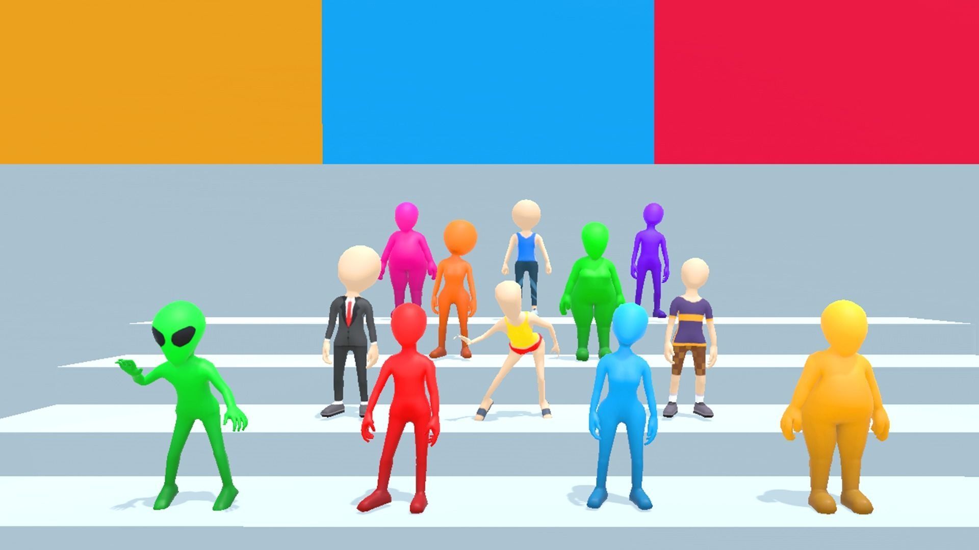 Lowpoly Human Dough Character Low-poly 3D model_11