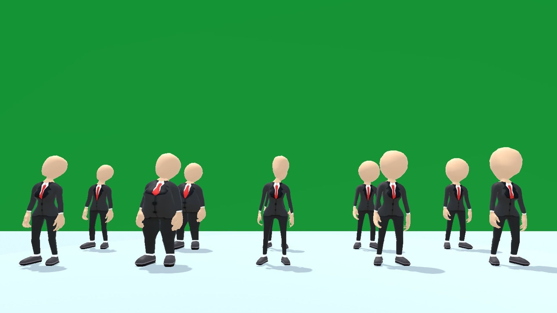 Lowpoly Human Dough Character Low-poly 3D model_5