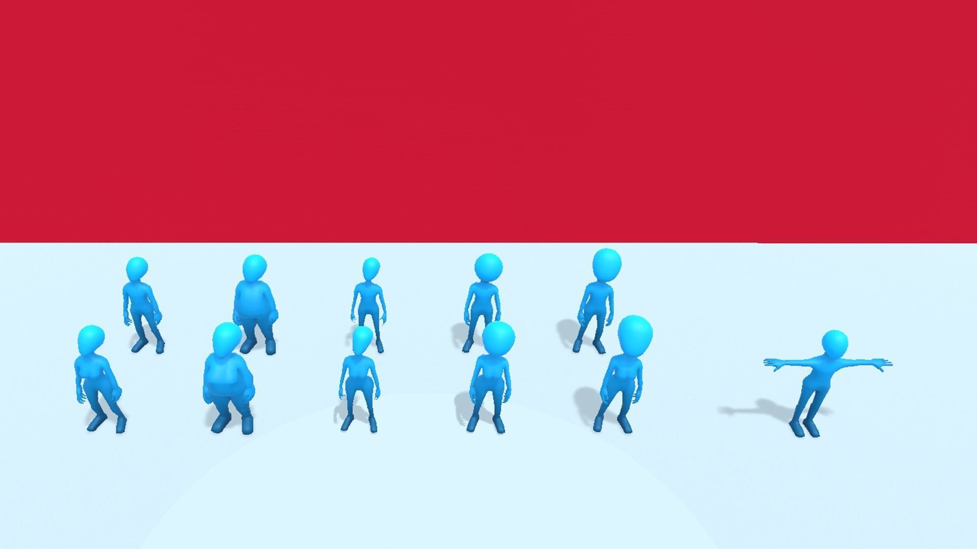 Lowpoly Human Dough Character Low-poly 3D model_4