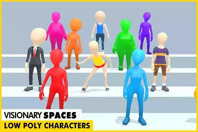 Lowpoly Human Dough Character