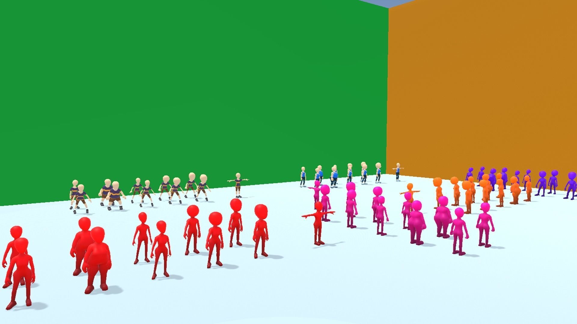 Lowpoly Human Dough Character Low-poly 3D model_10