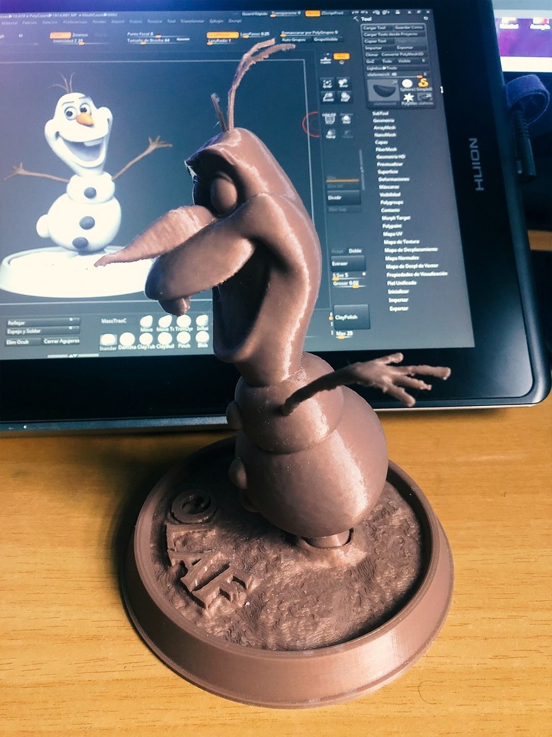 Olaf the Snowman 3D Print 3D print model_11