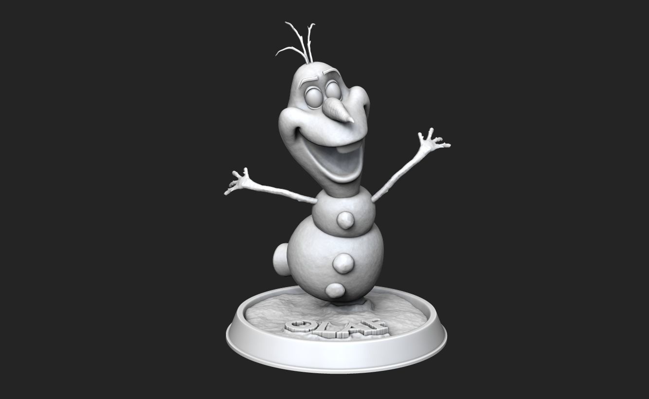 Olaf the Snowman 3D Print 3D print model_13