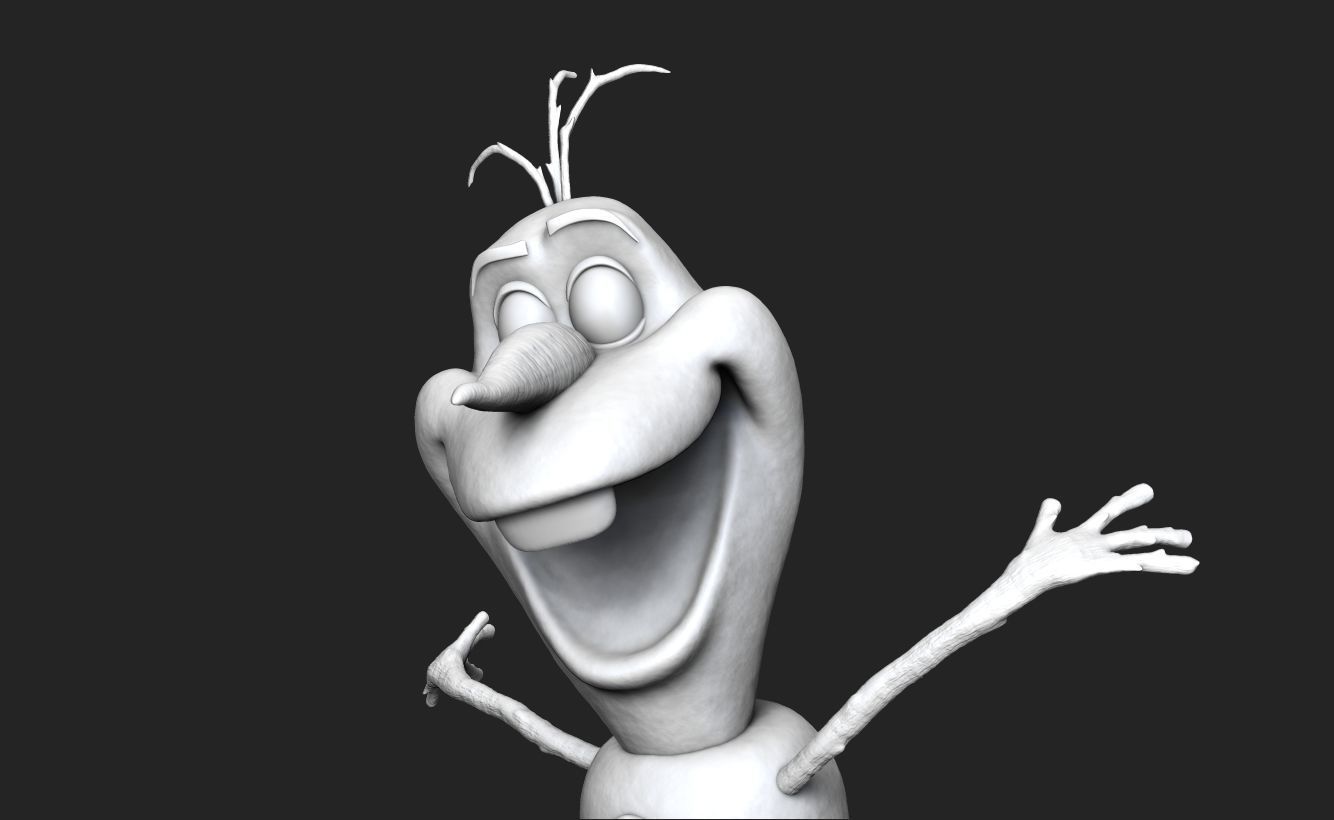 Olaf the Snowman 3D Print 3D print model_5