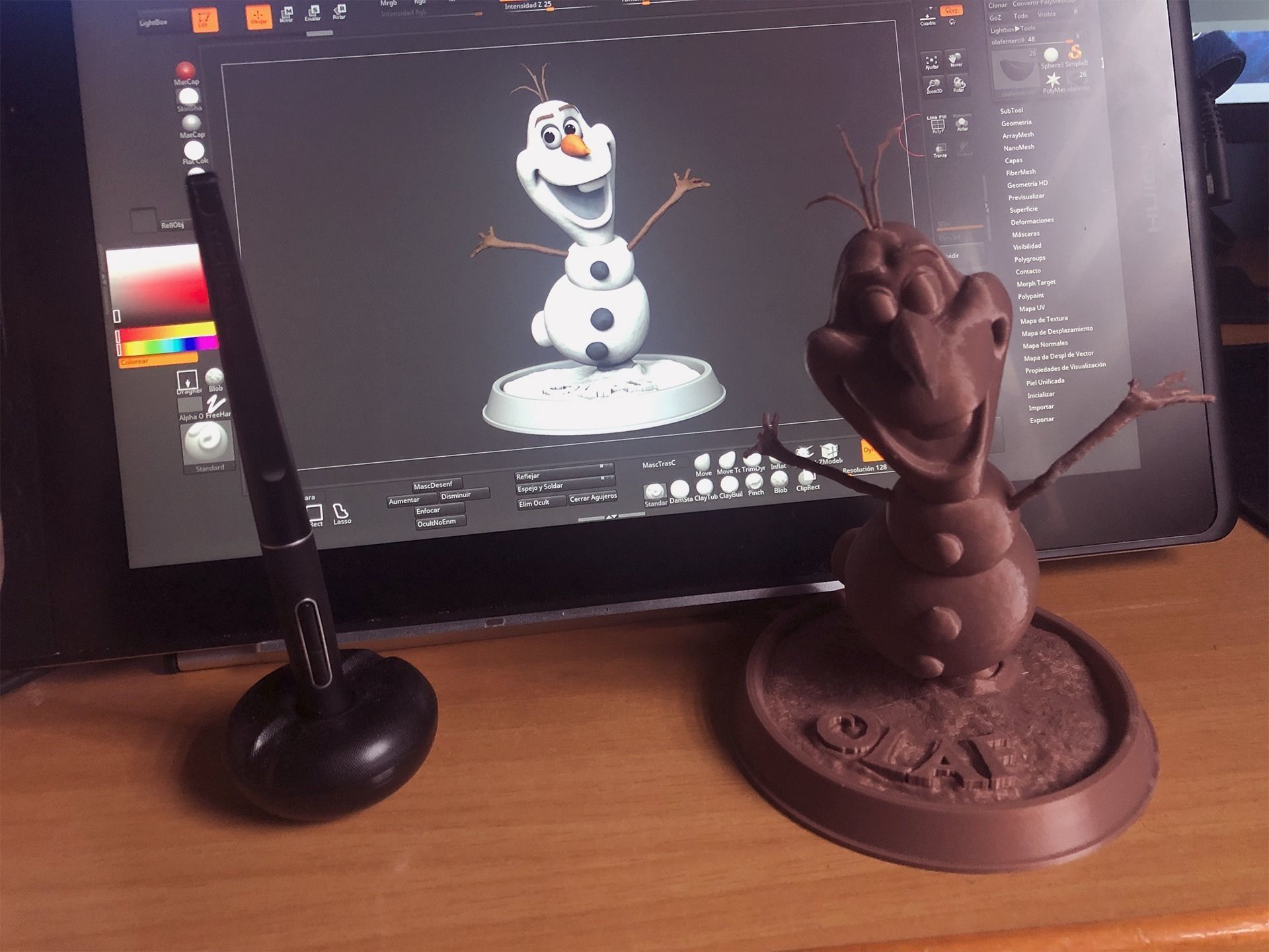 Olaf the Snowman 3D Print 3D print model_4