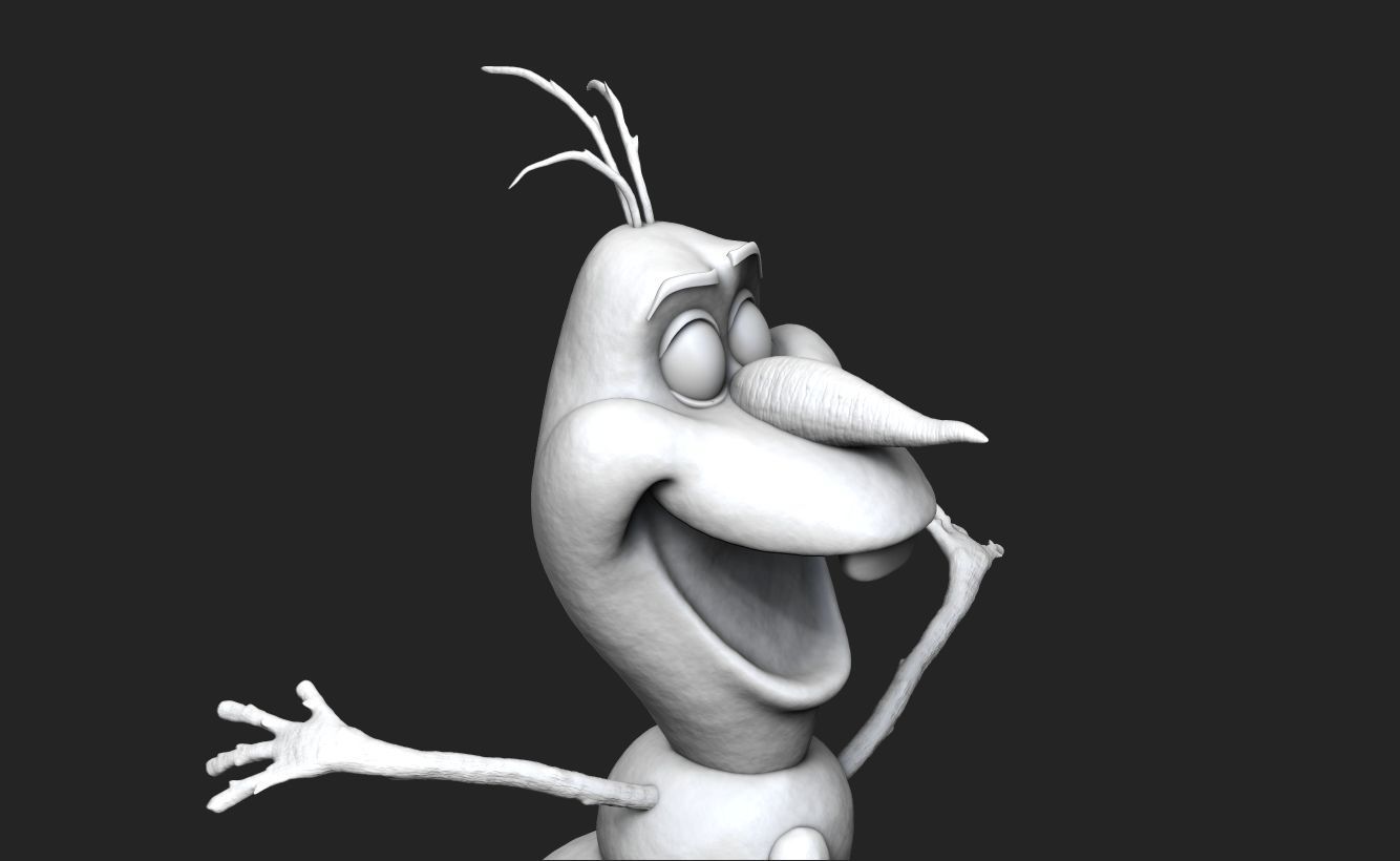 Olaf the Snowman 3D Print 3D print model_6