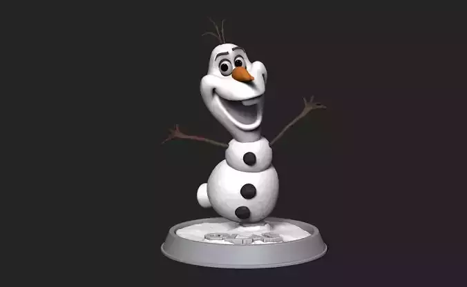 Olaf the Snowman 3D Print 3D print model Olaf the Snowman 3D Print 3D print model