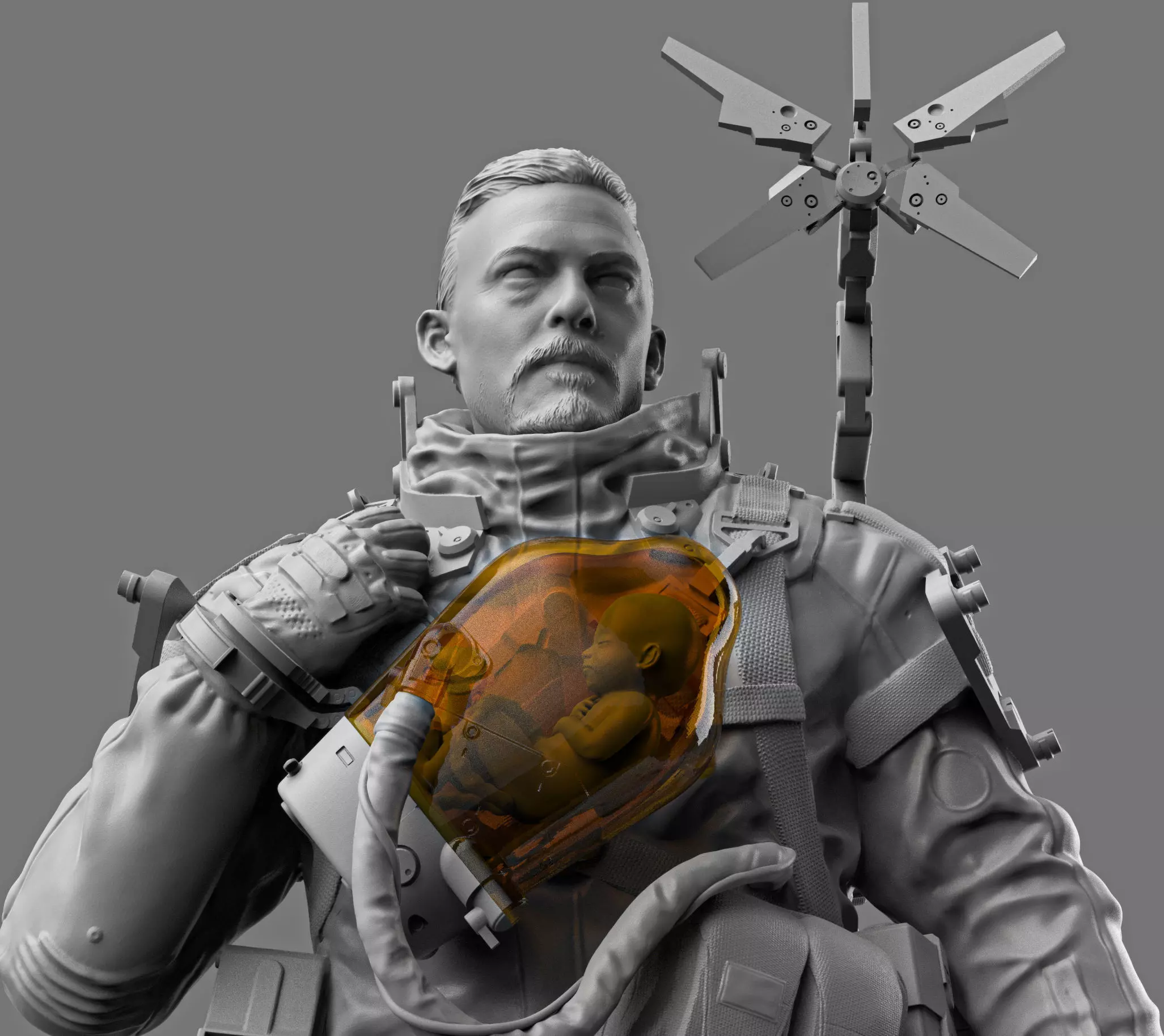 Death stranding Sam Porter 3D print model_1