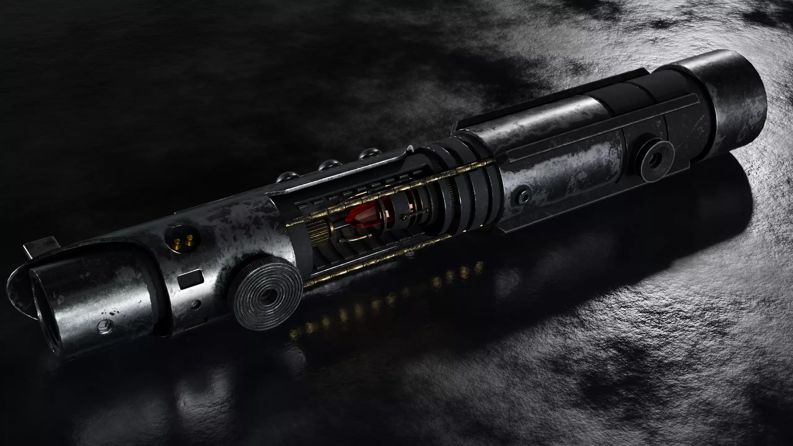 Starkillers lightsaber 3D model_0