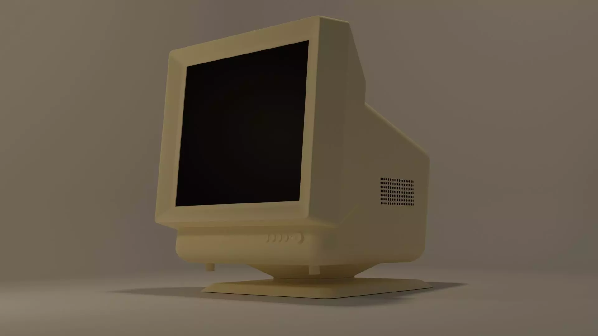 CRT Monitor 3D model