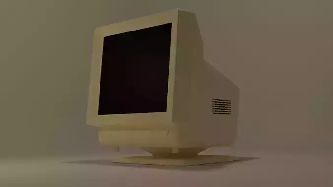 CRT Monitor 3D model