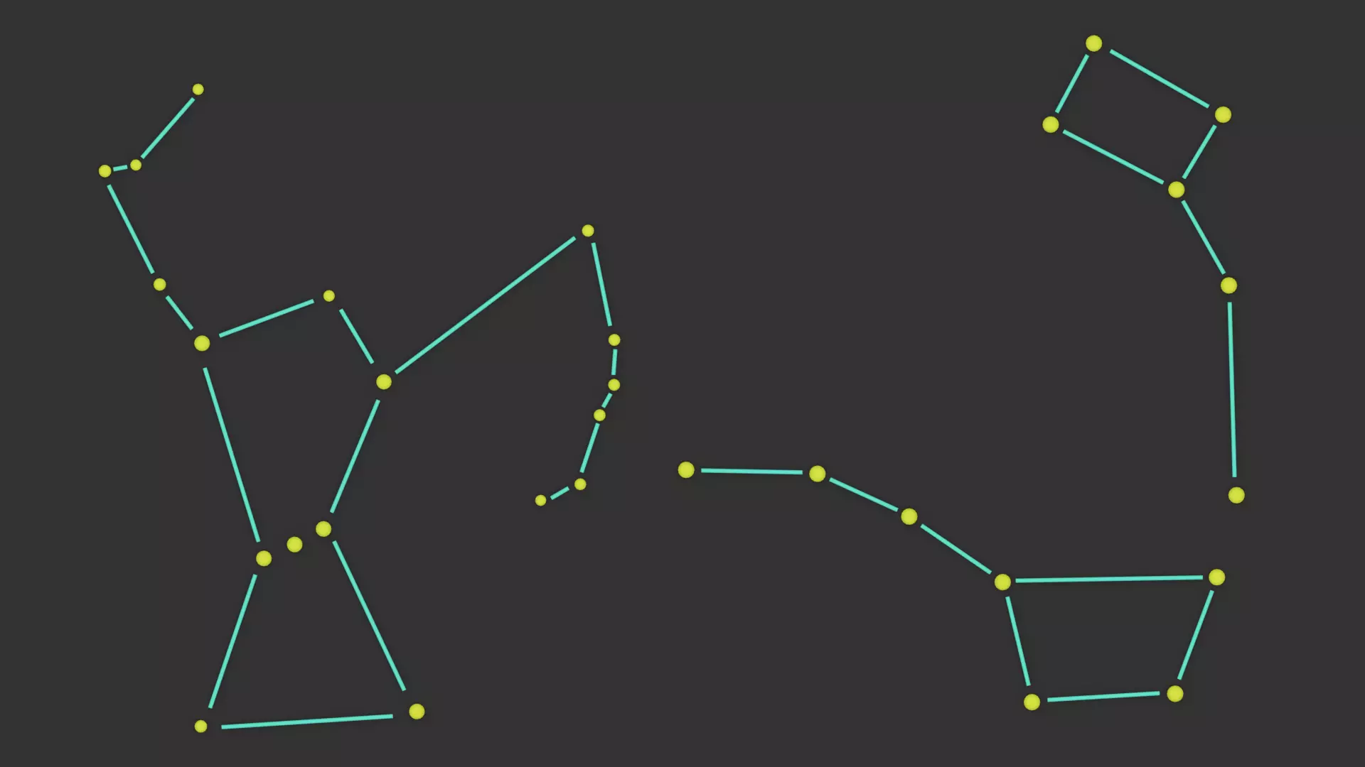 Orion Ursa Minor Ursa Major Constellation 3D model_0