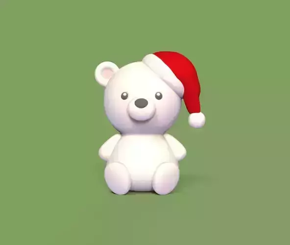 Xmas Cute Bear 3D print model