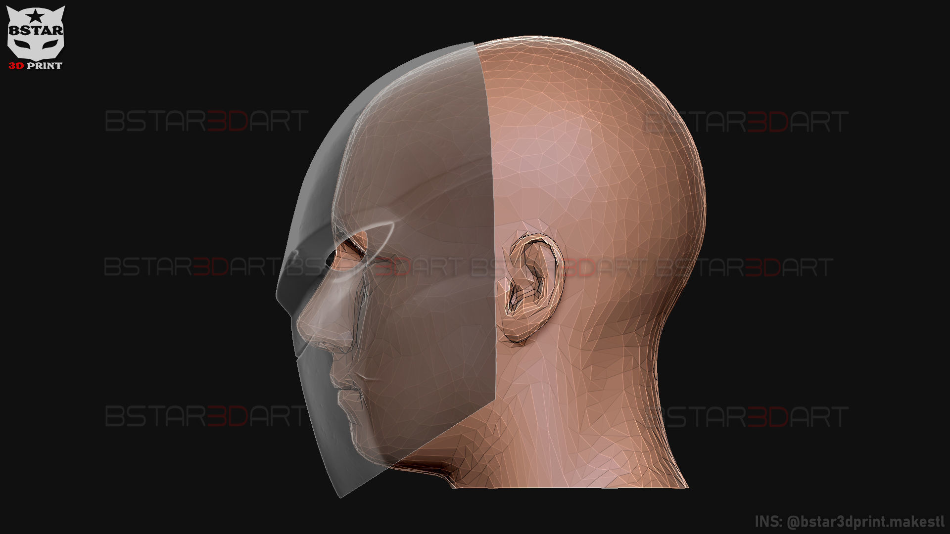 Aragami 2 Mask - Tetsu Mask - High Quality Details 3D print model_27