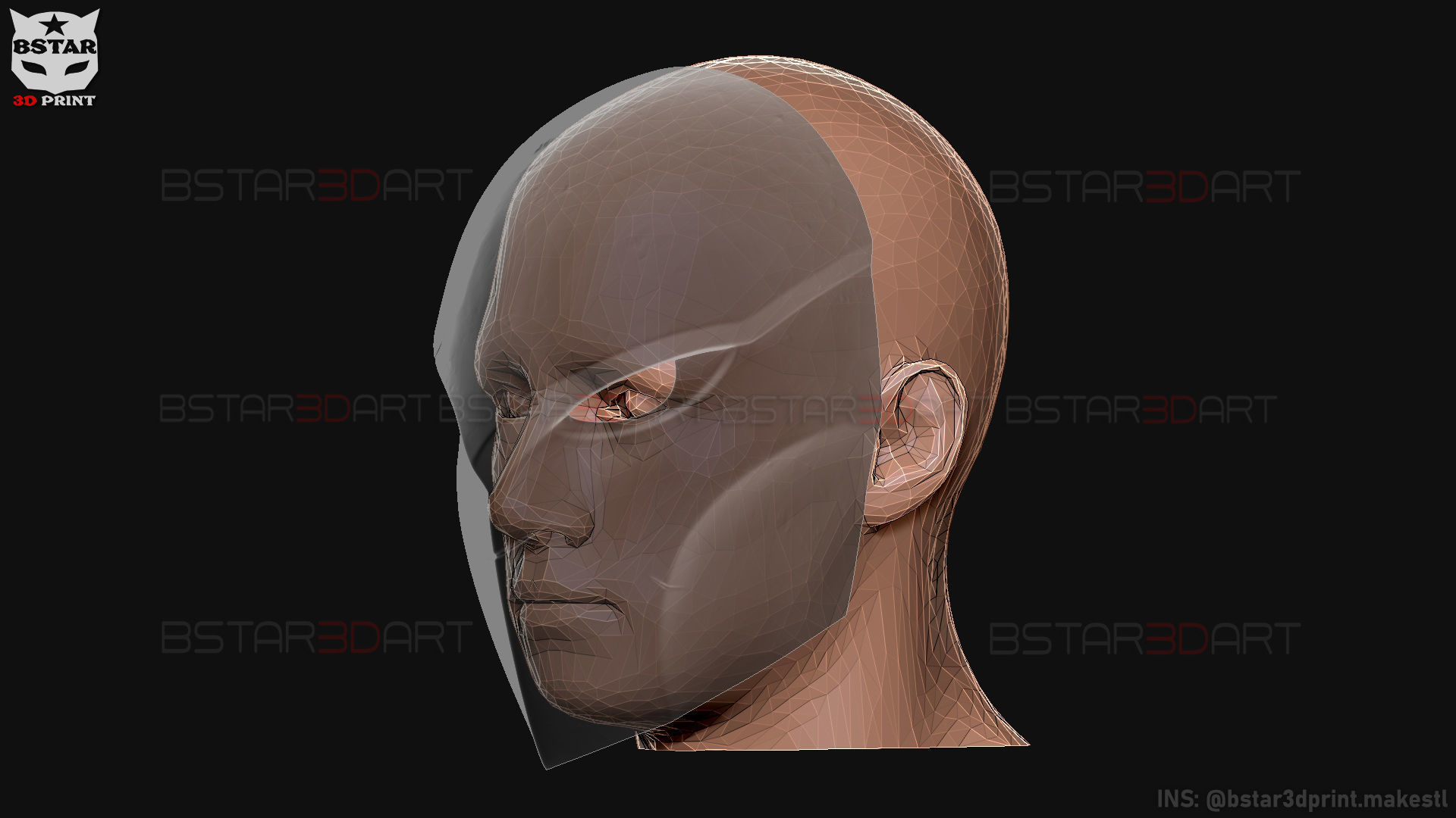 Aragami 2 Mask - Tetsu Mask - High Quality Details 3D print model_26