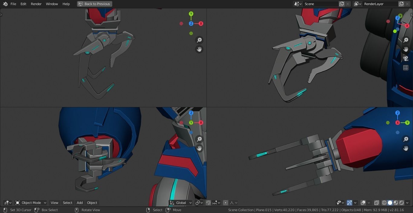 Ultra Magnus Transformers Prime Character Rig Low-poly 3D model_17