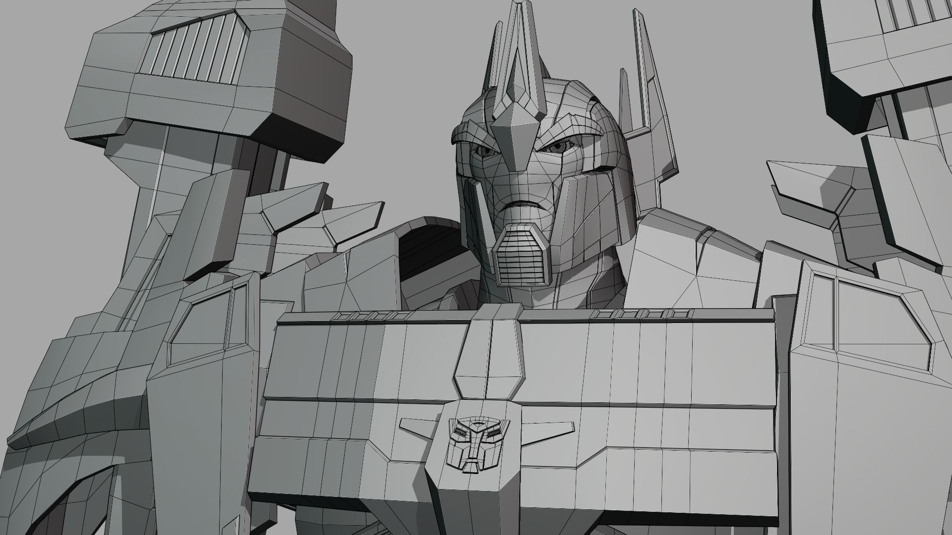 Ultra Magnus Transformers Prime Character Rig Low-poly 3D model_23