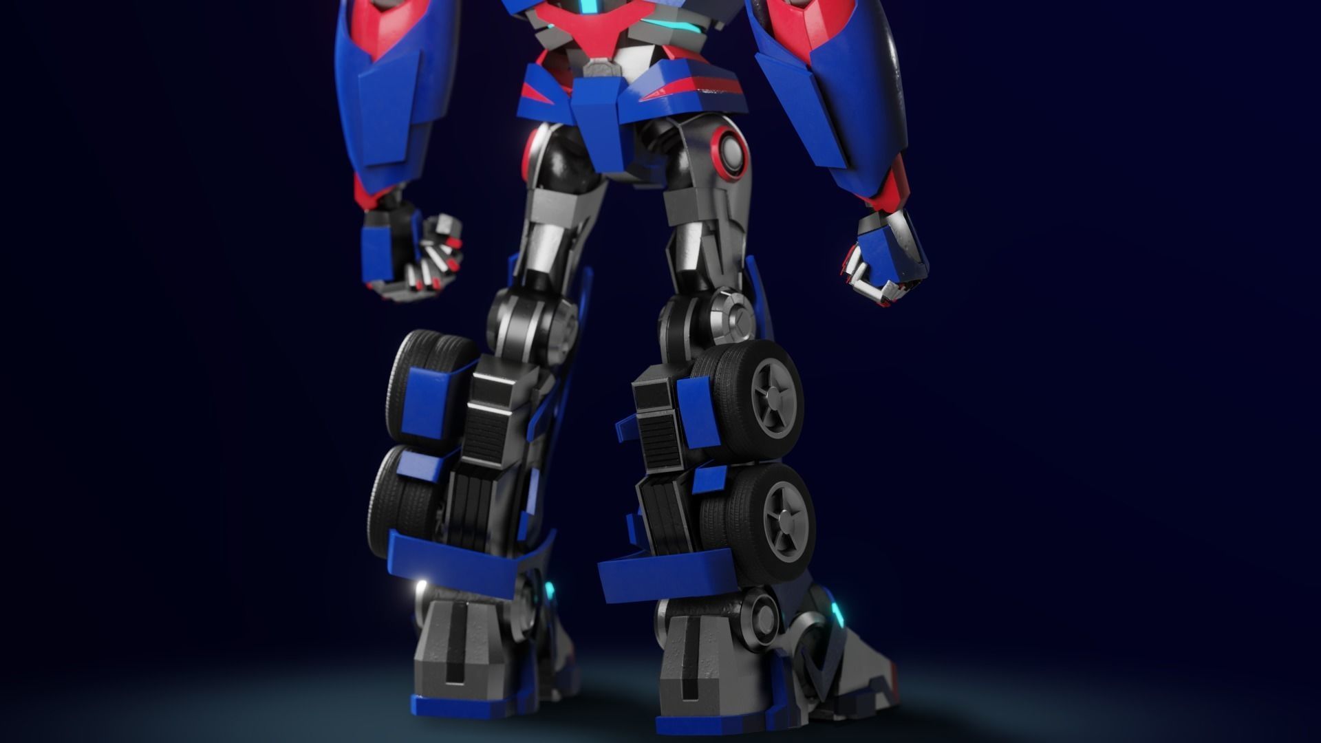 Ultra Magnus Transformers Prime Character Rig Low-poly 3D model_4