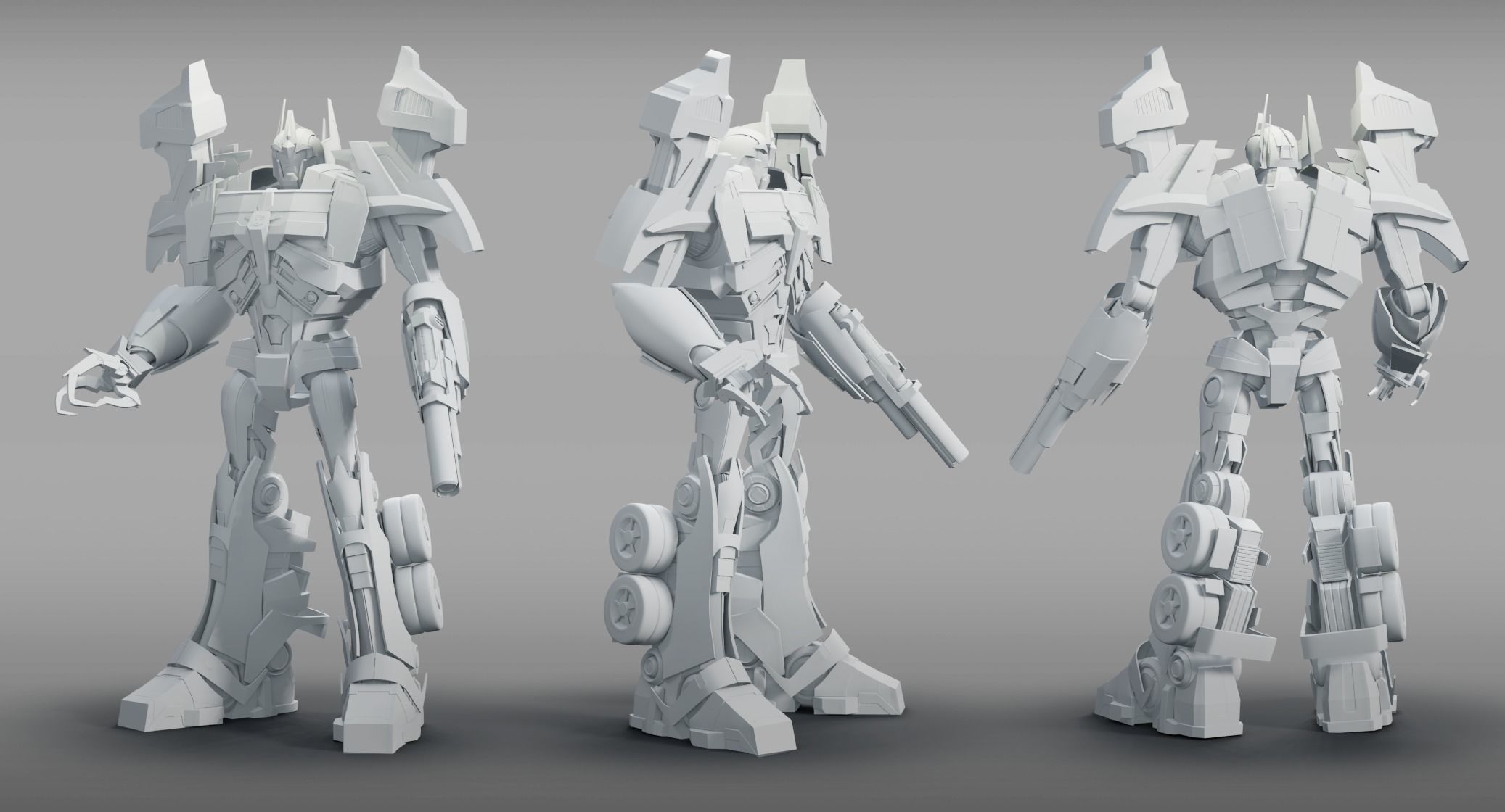 Ultra Magnus Transformers Prime Character Rig Low-poly 3D model_13