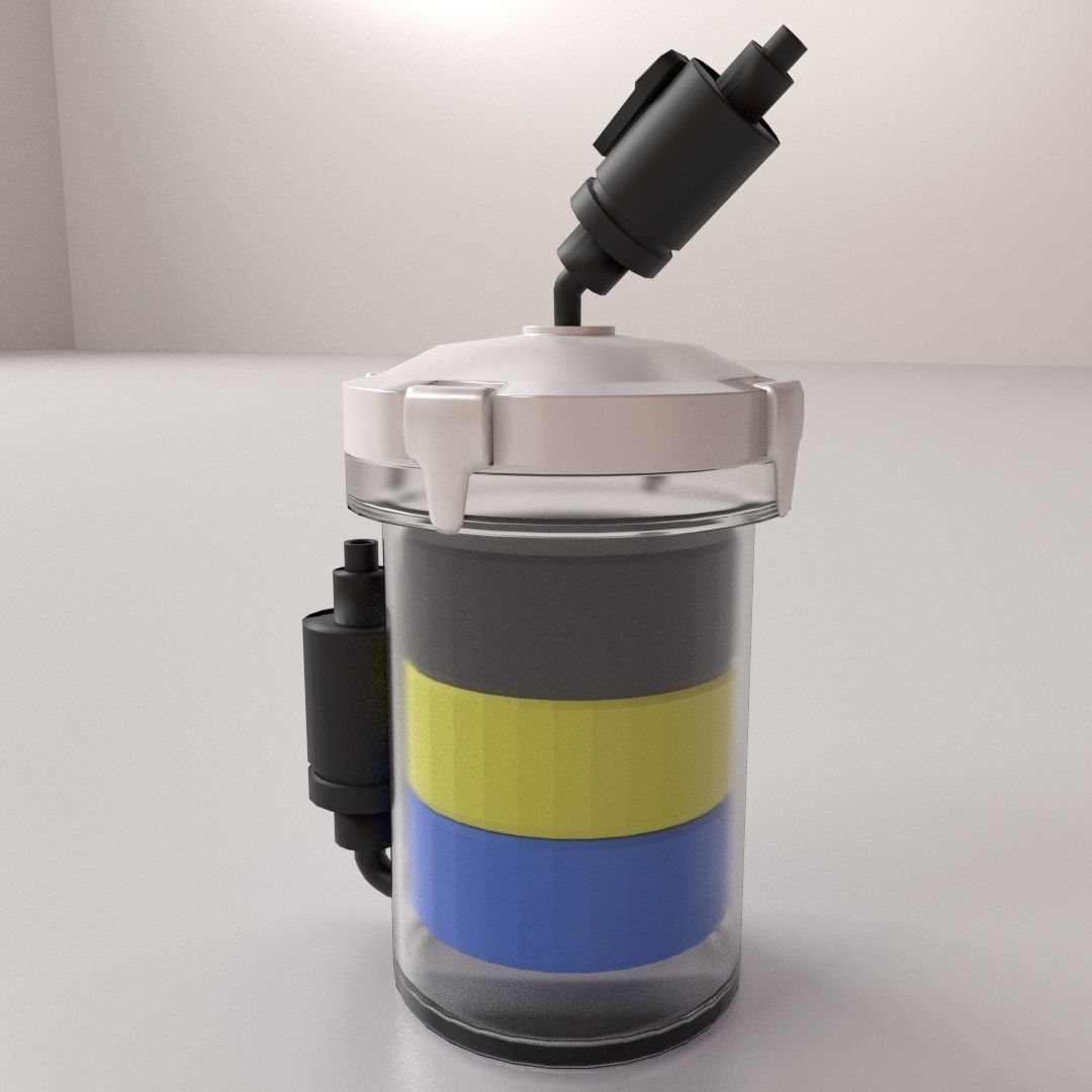 Canister Filter 3D model_2