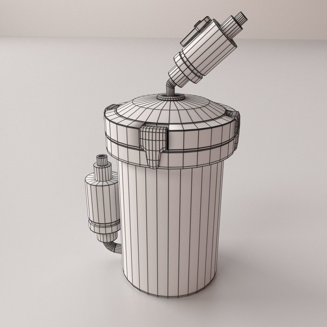 Canister Filter 3D model_4