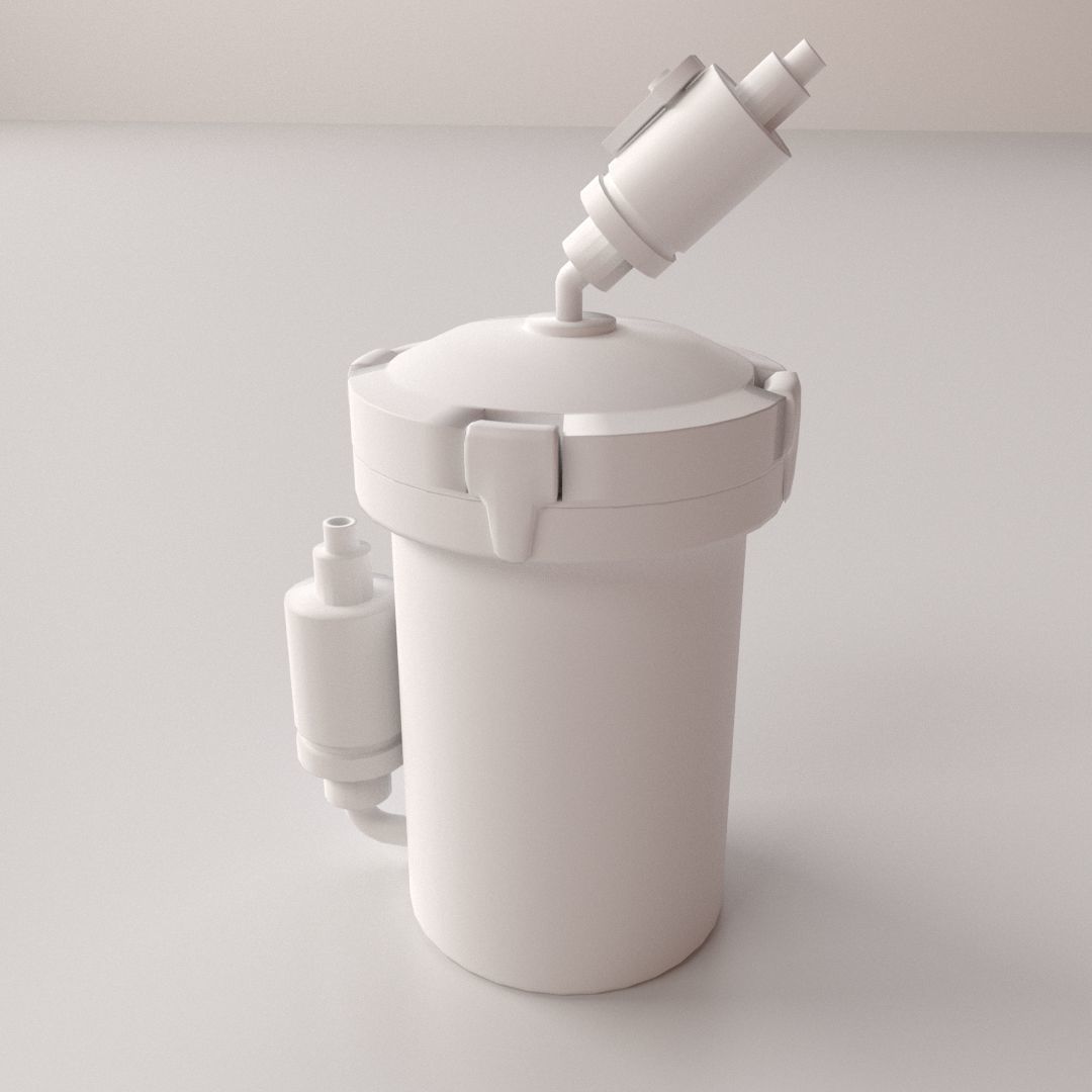 Canister Filter 3D model_3