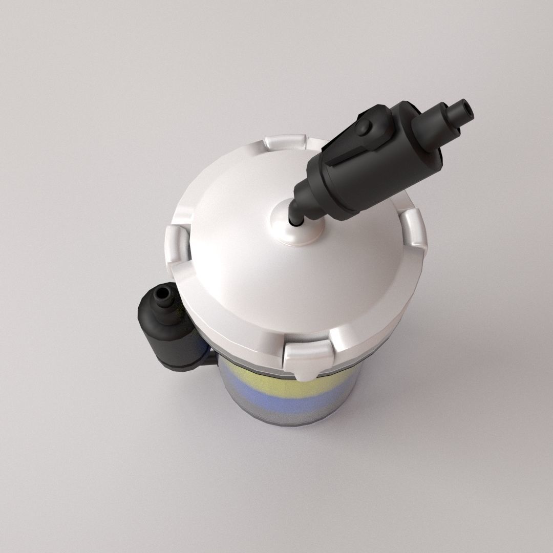 Canister Filter 3D model_1