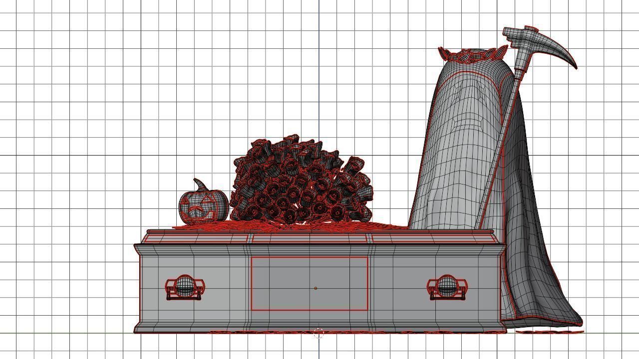 the beauty of halloween 3D model_7