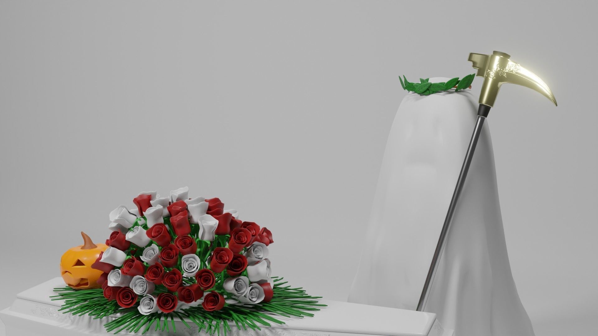 the beauty of halloween 3D model_6