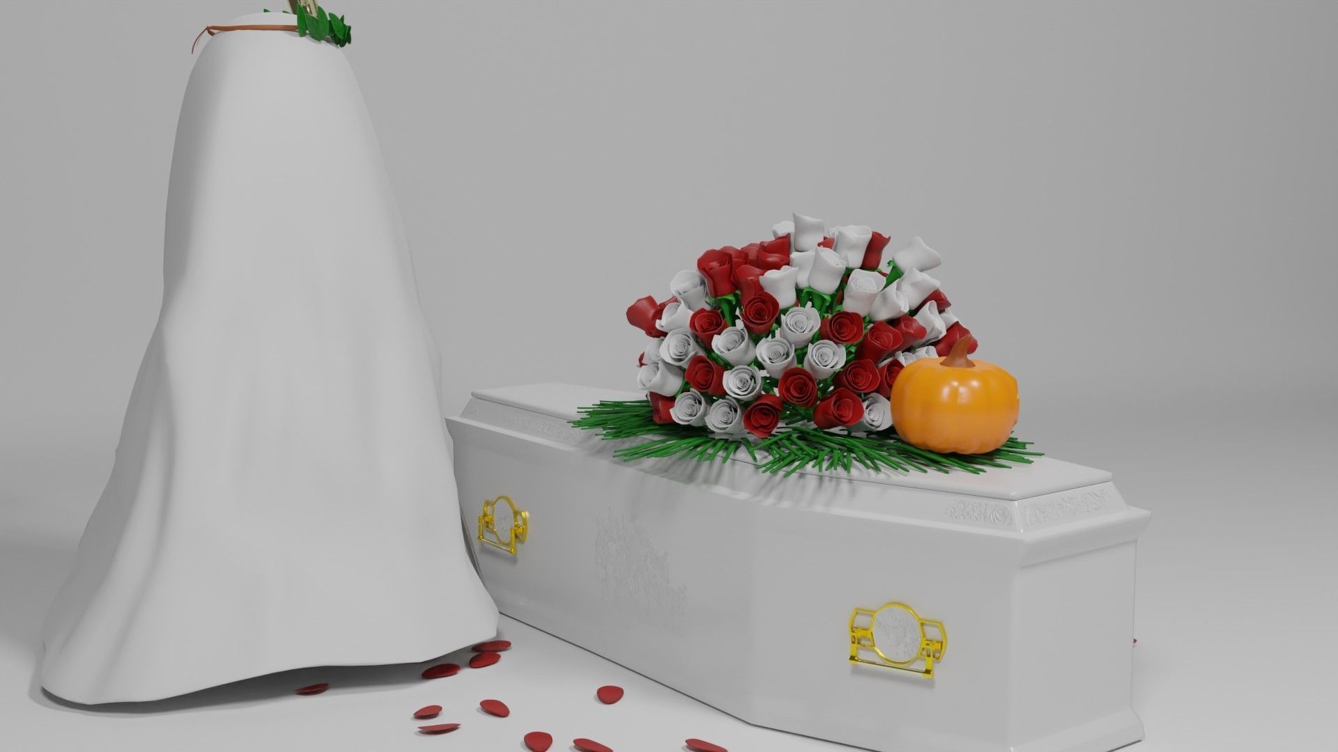 the beauty of halloween 3D model_4