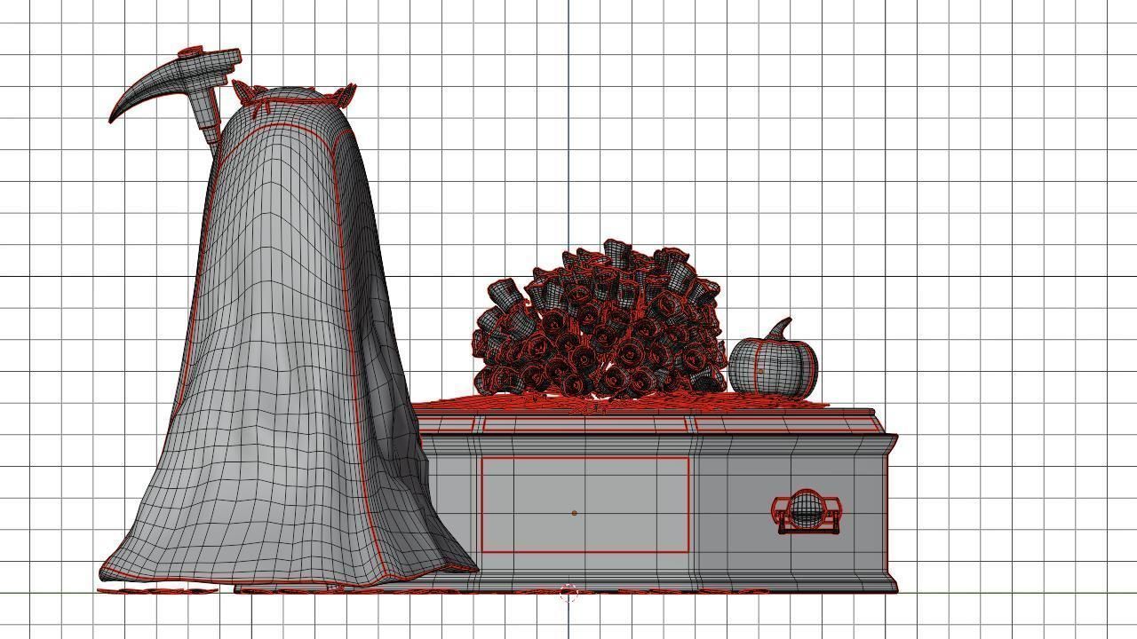 the beauty of halloween 3D model_8