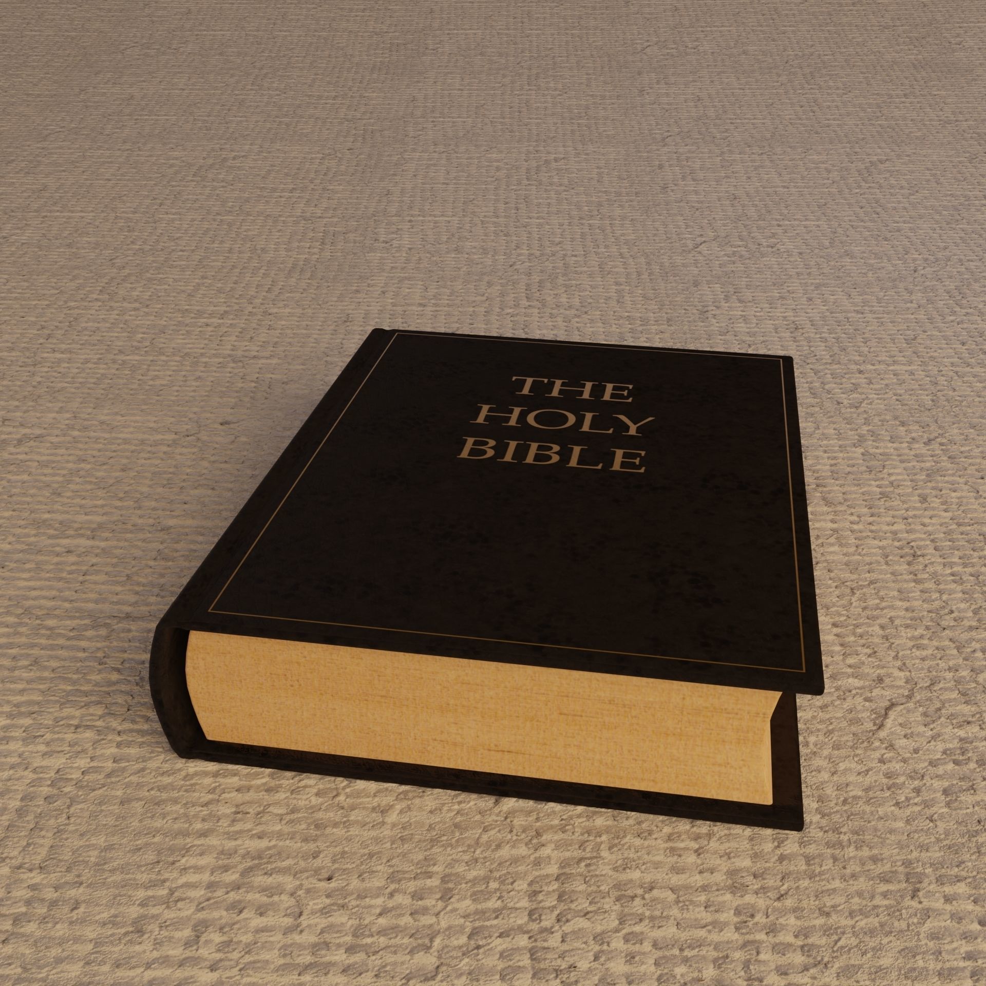 Holy Bible Free low-poly 3D model_3