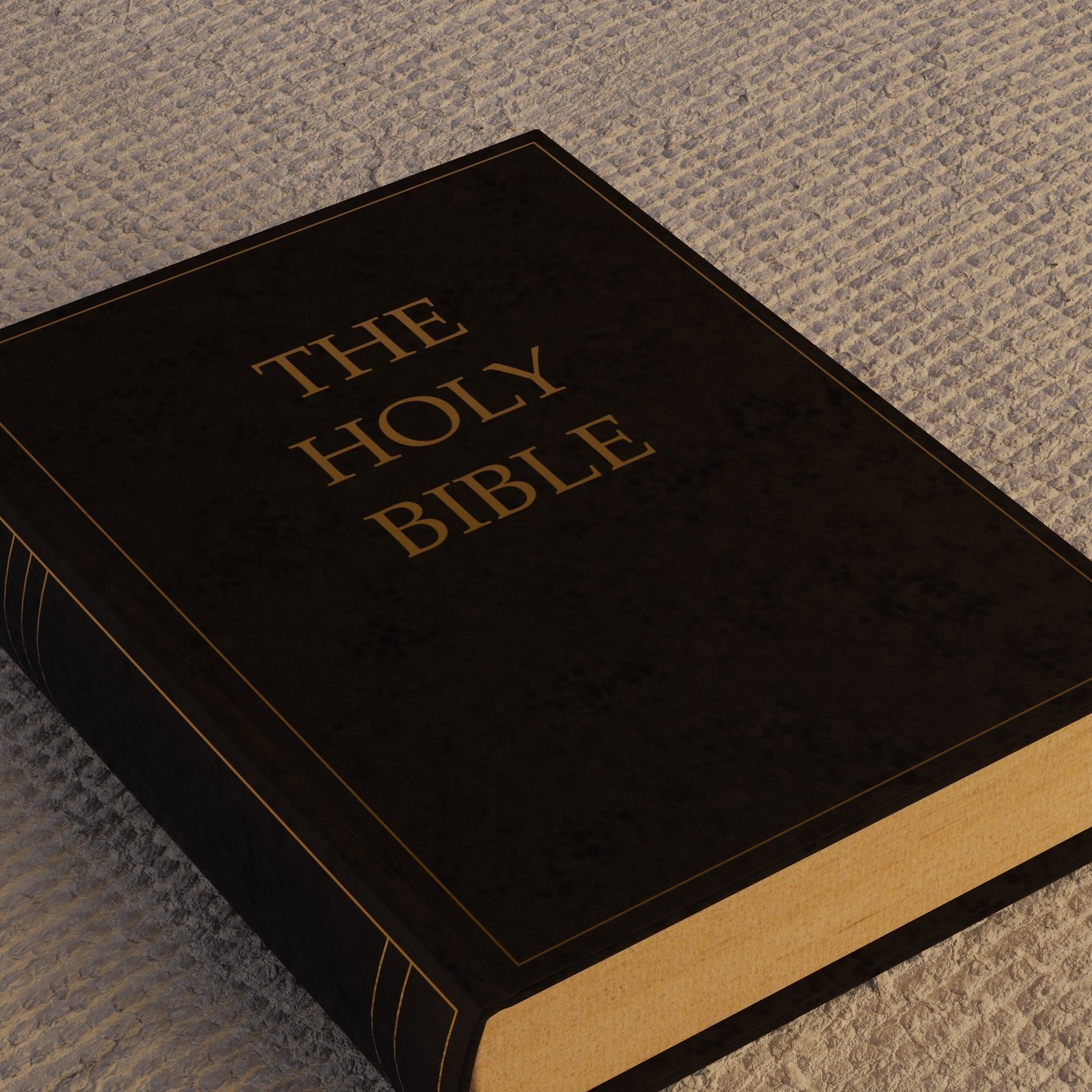 Holy Bible Free low-poly 3D model_9