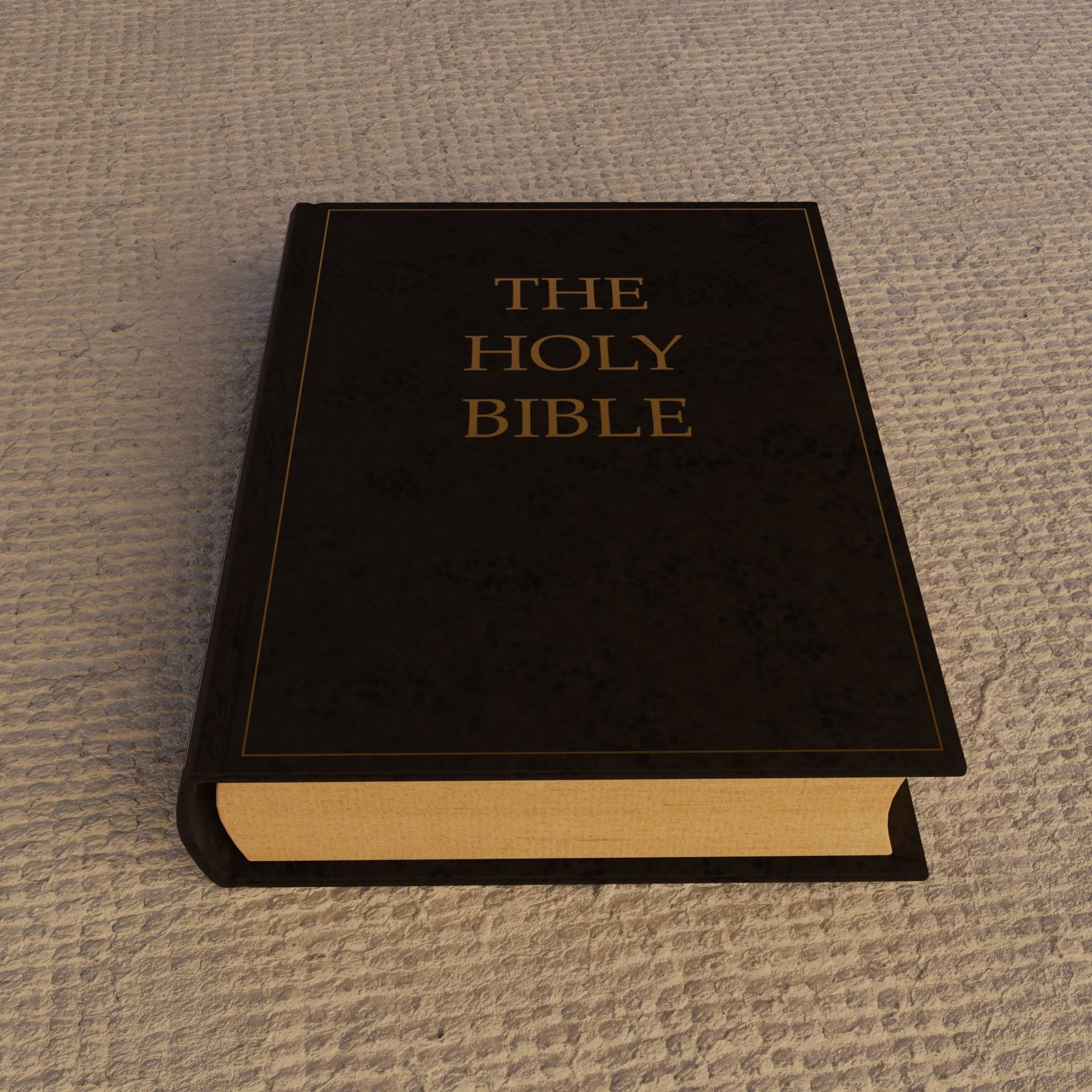 Holy Bible Free low-poly 3D model_5