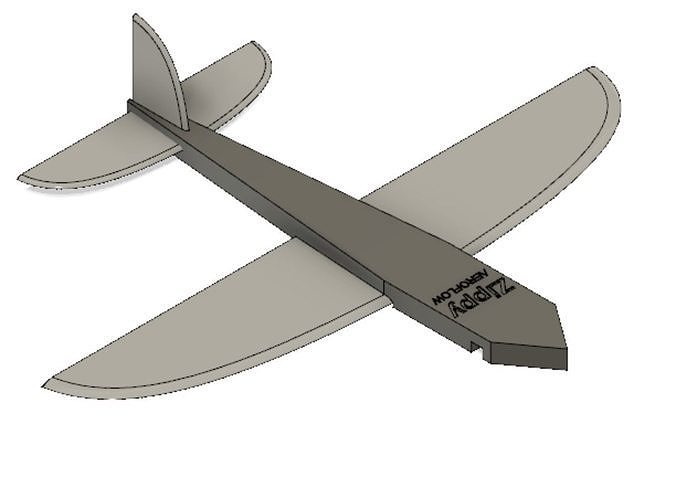 Zippy 3d Printed Plane Free 3D print model