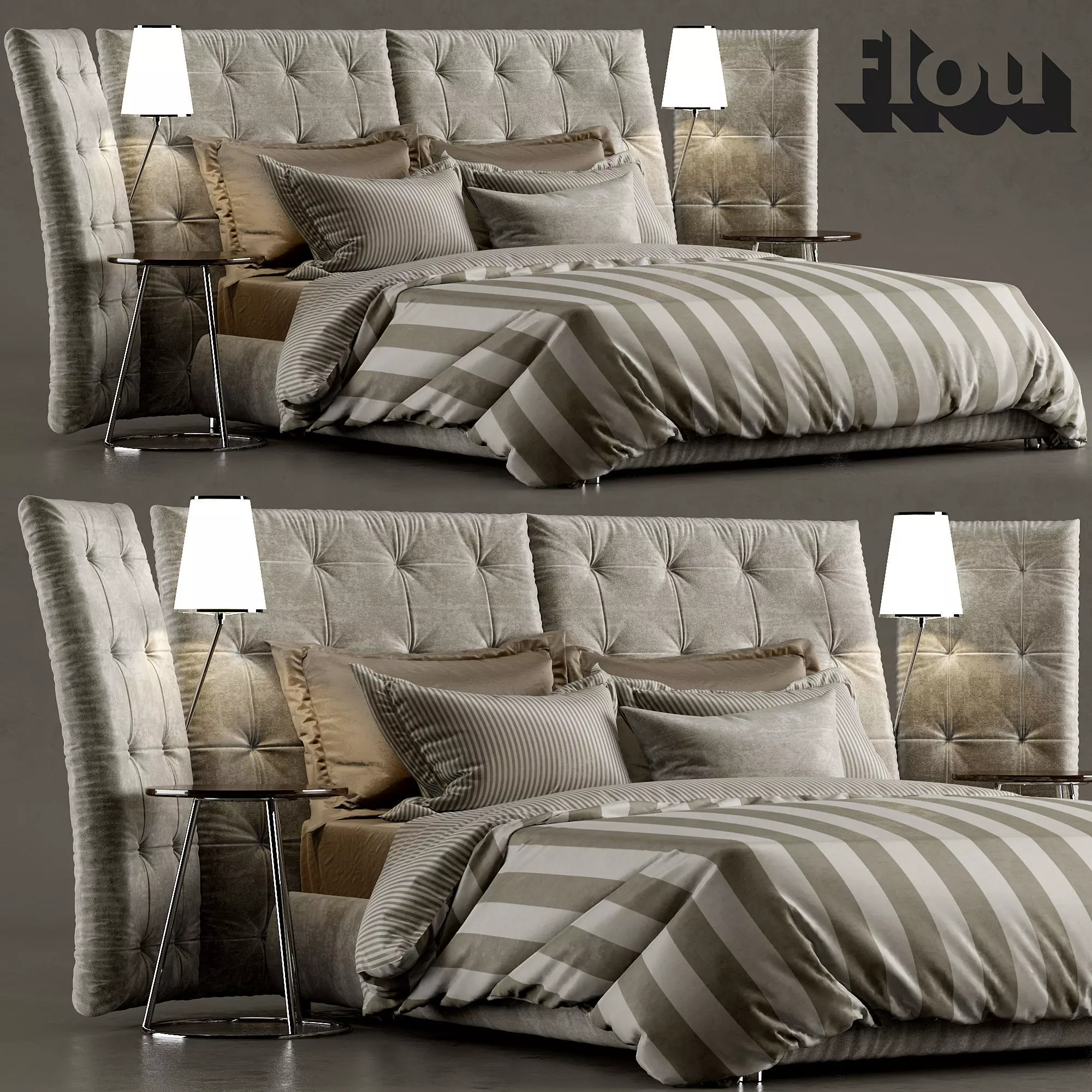 clasic bed 3D model
