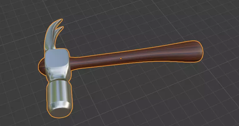 Ball Pein Hammer 3D model_0
