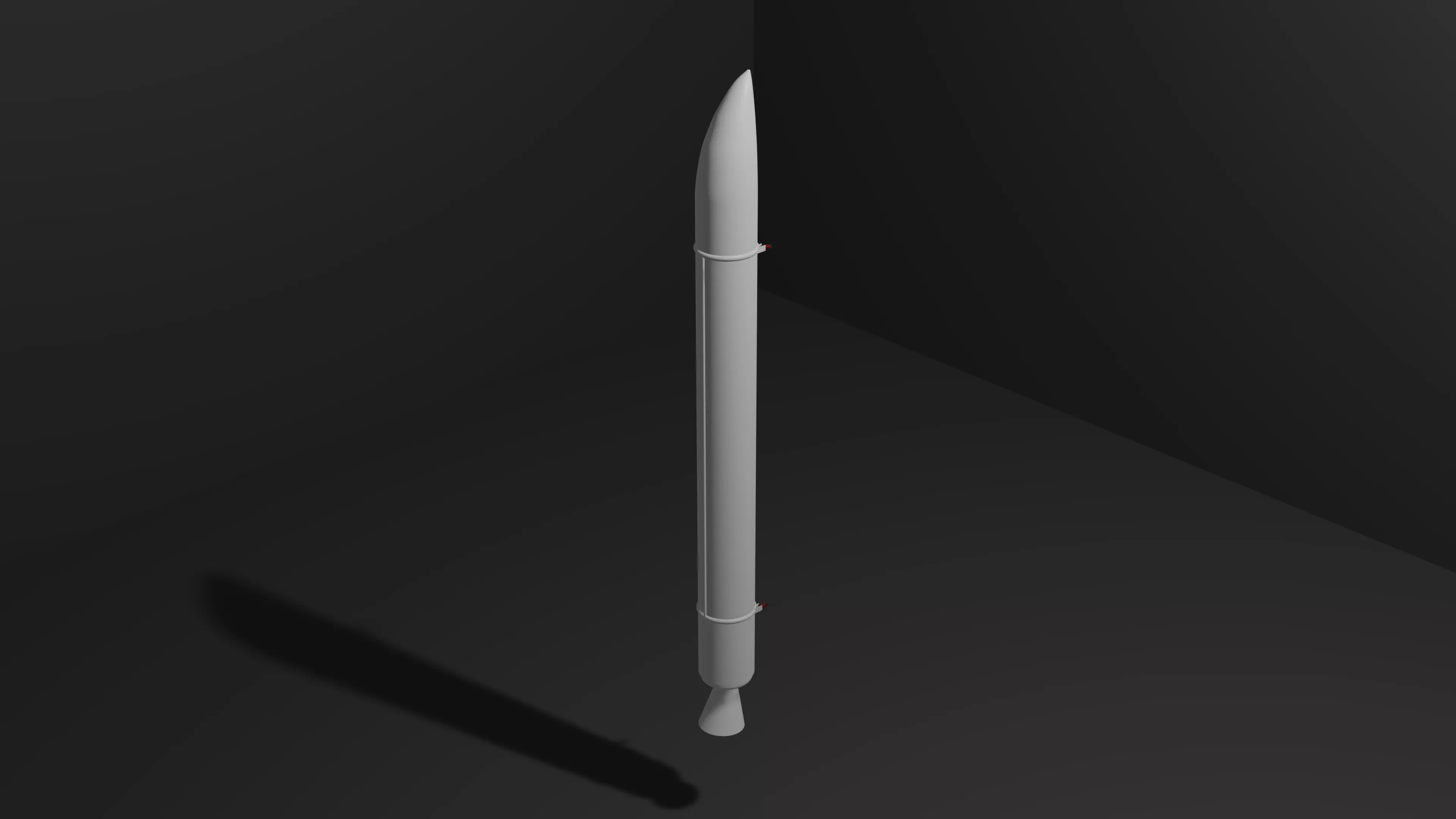 GEM-63 - Solid Rocket Booster Free 3D model_0