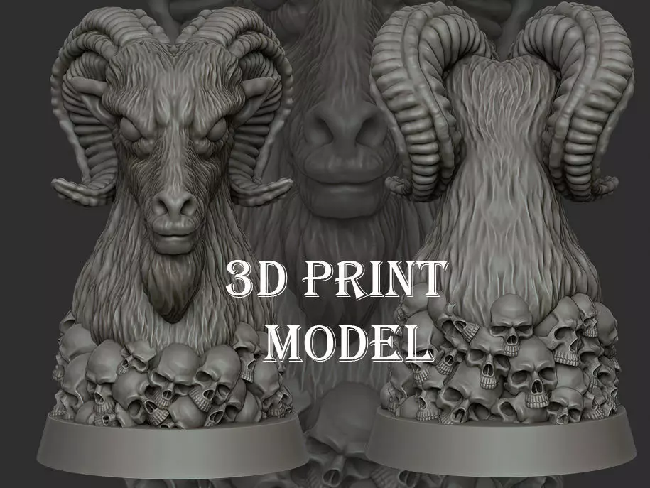 Baphomet Bust 3D print model