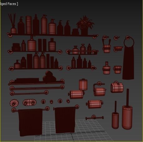 SANCO ERGON Bathroom Accessories 3D model_7