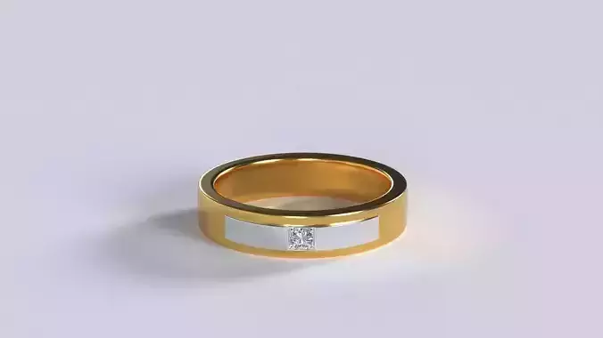 The Confident Male Ring - Low poly 3d model