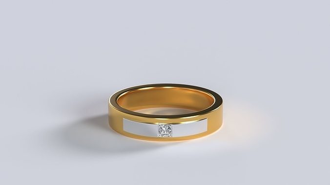 The Confident Male Ring - Low poly 3d model Low-poly 3D model