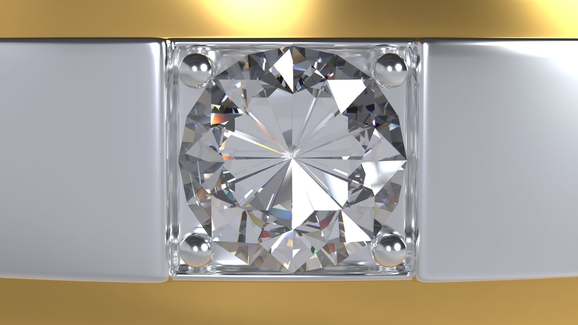 The Confident Male Ring - Low poly 3d model Low-poly 3D model_5