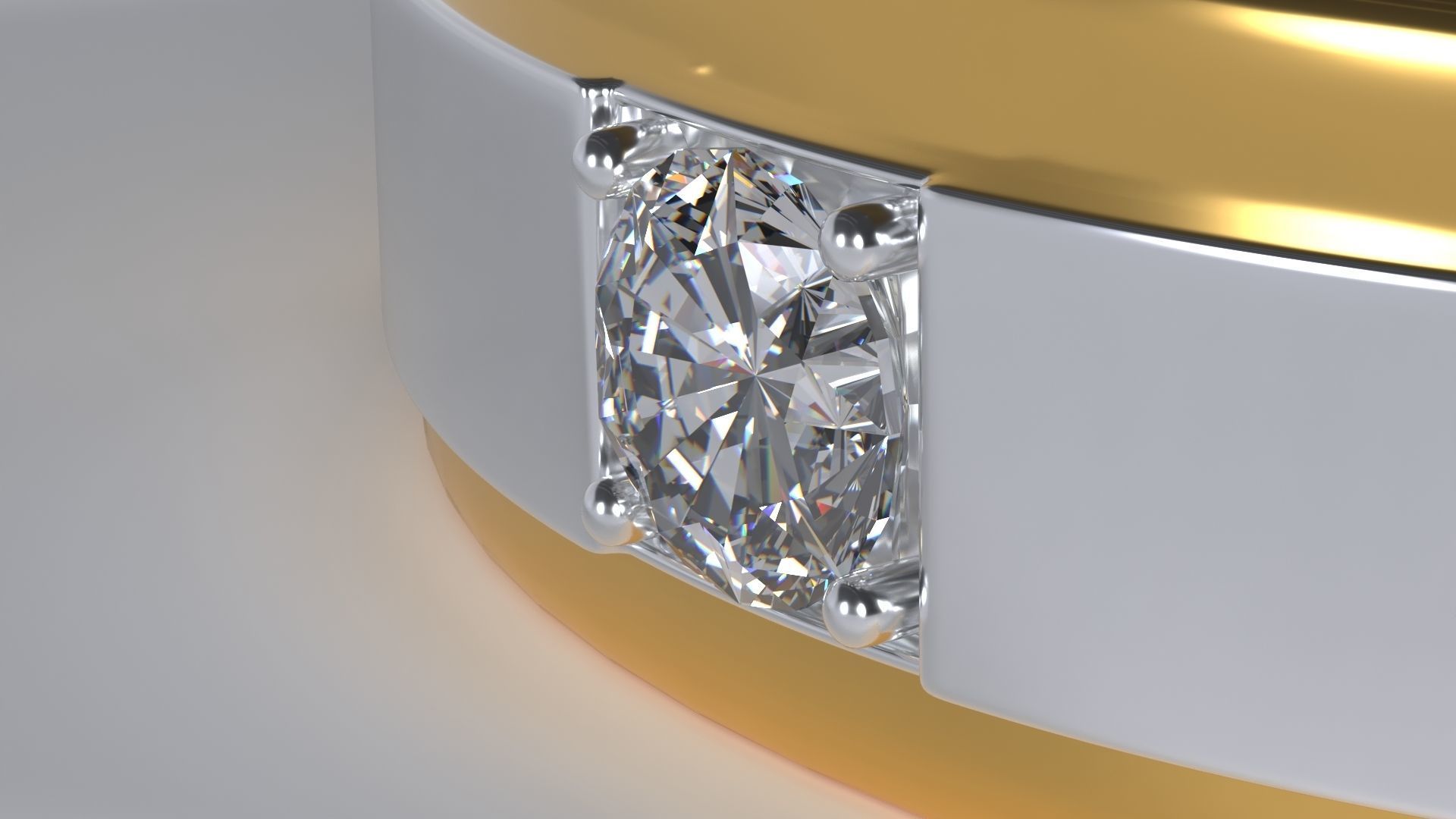 The Confident Male Ring - Low poly 3d model Low-poly 3D model_4