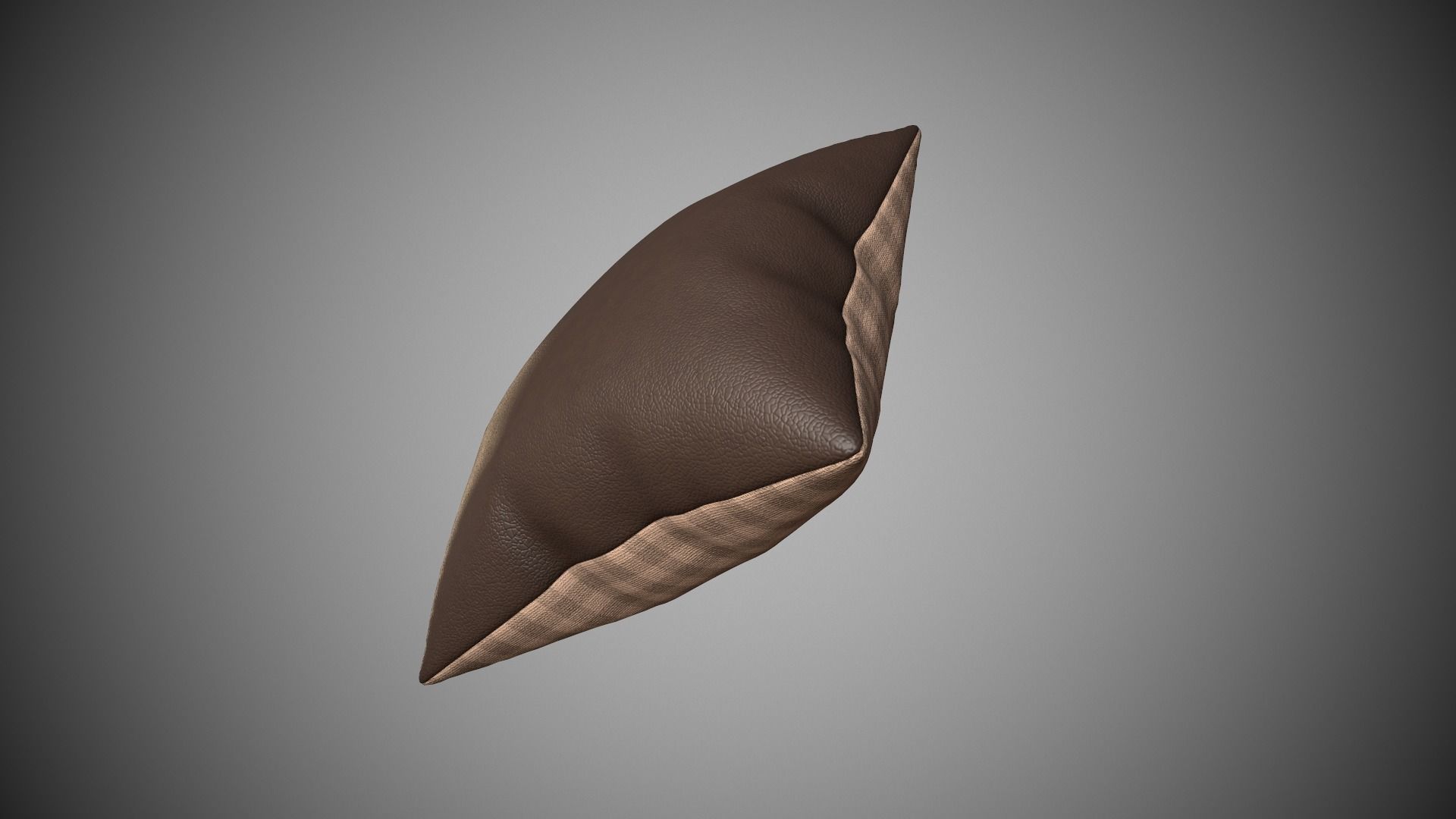 Pillow Leather Fabric Low-poly 3D model_4