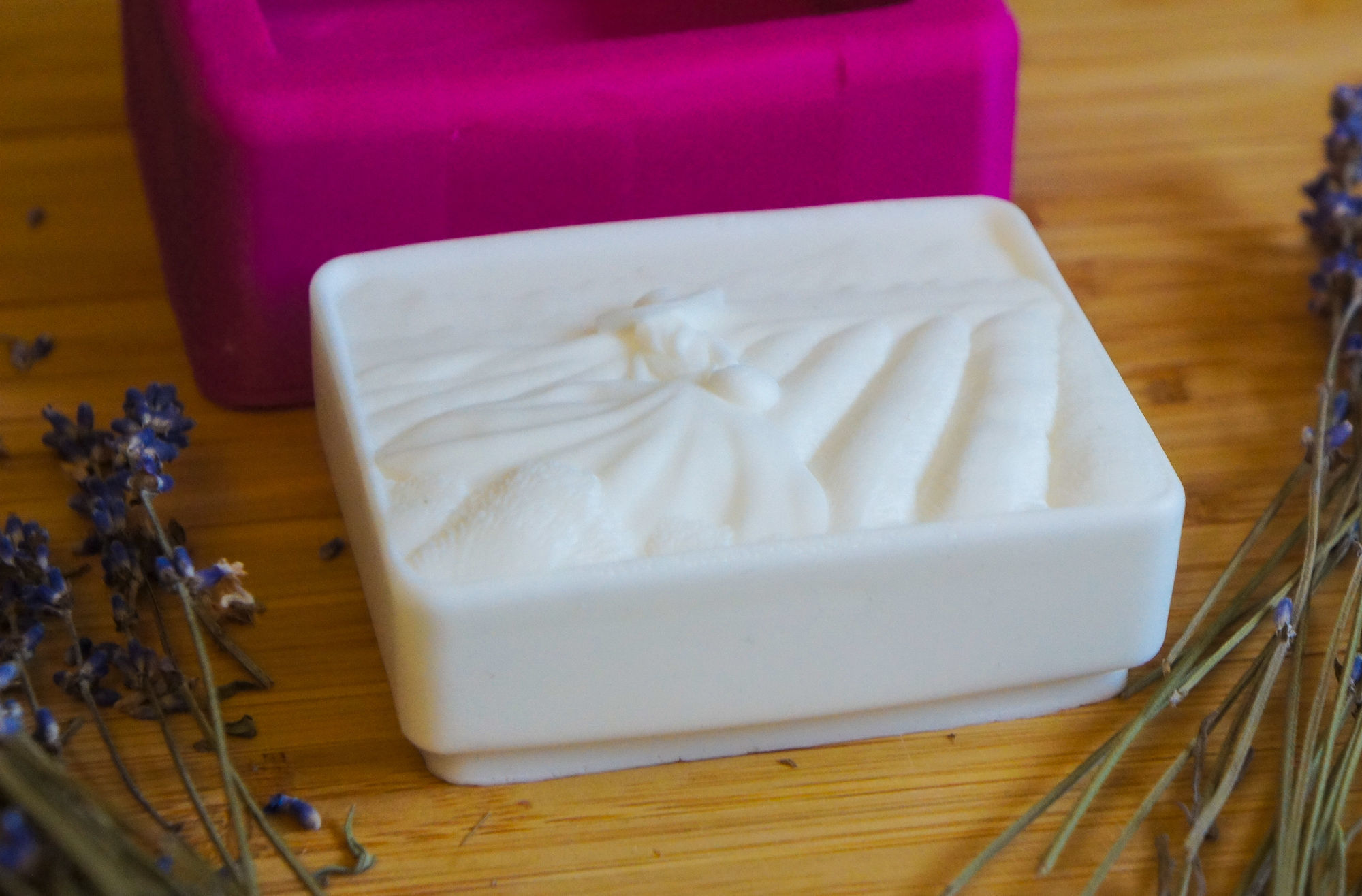 A girl on a lavender field SOAP master  3D print model_8