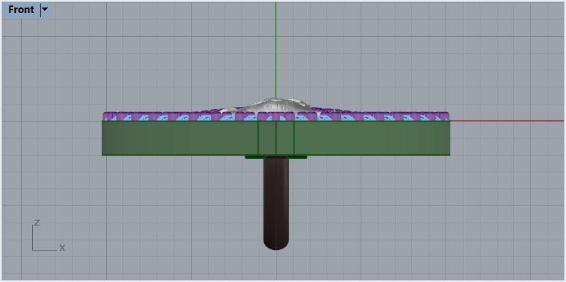 pendant in the form of a heart with a rose 3D print model_38